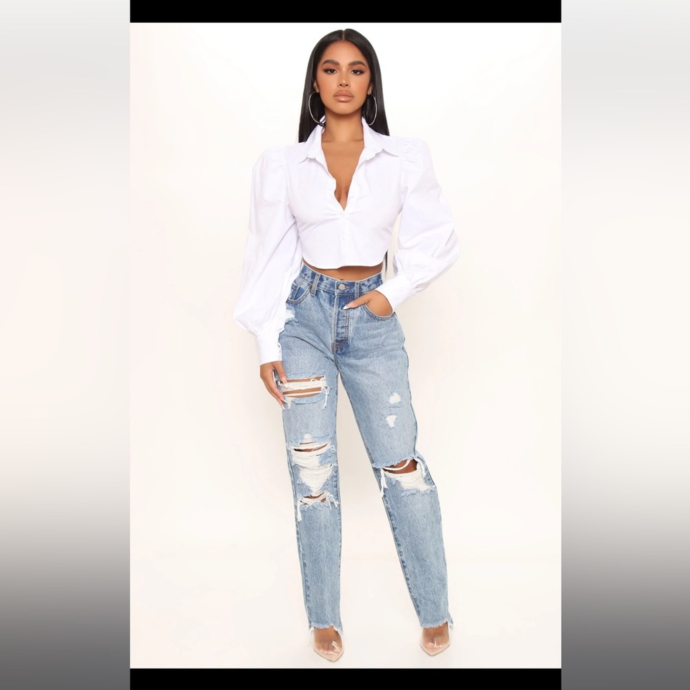 Straight leg boyfriend jeans size 9
